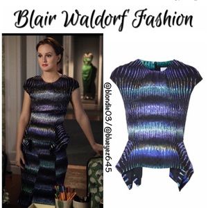 Peter Pilotto fall 2012 peplum top US 6(UK 10)